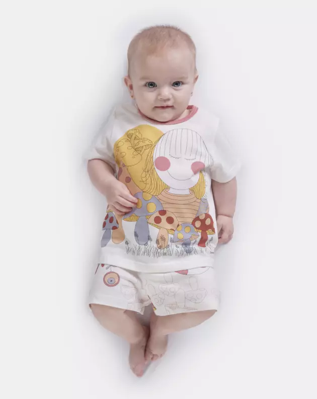 Pijama manga curta e short     