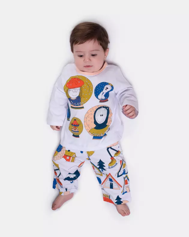 Pijama Manga Longa e Calça