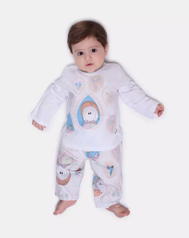 Pijama Manga Longa e Calça