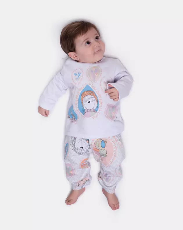 Pijama Manga Longa e Calça