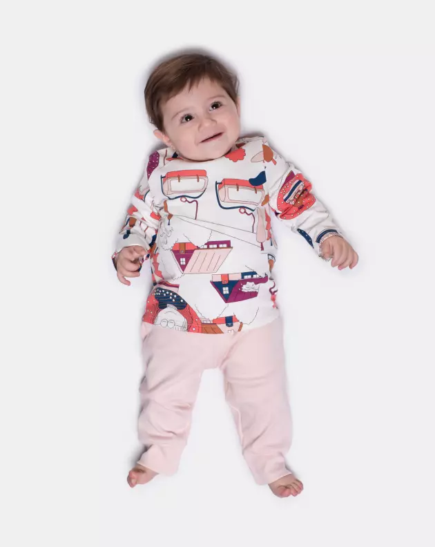 Pijama Body Manga Longa e Calça