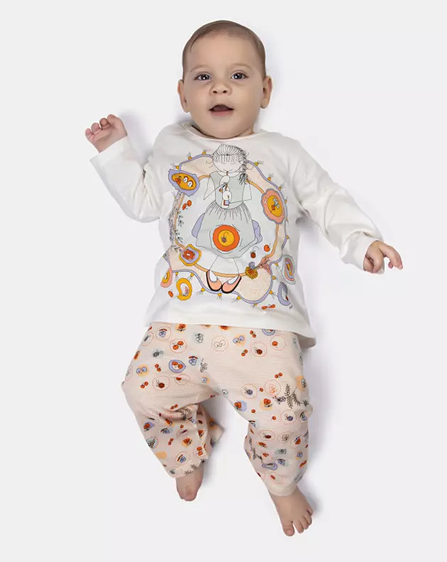 Pijama manga longa e calça   