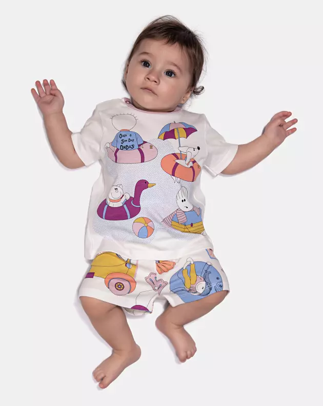 Pijama Manga Curta e Short