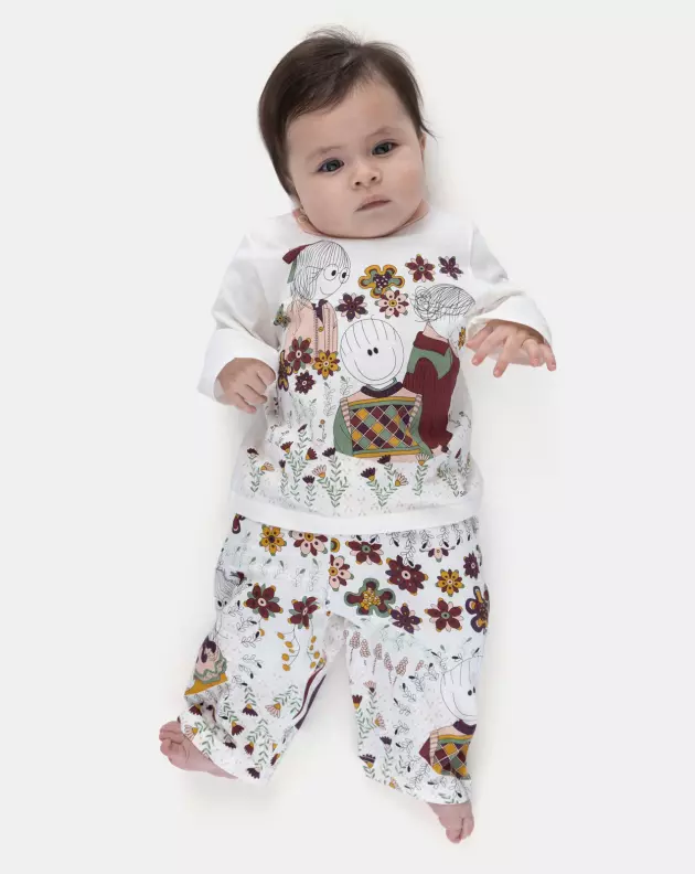 Pijama Manga Longa e Calça