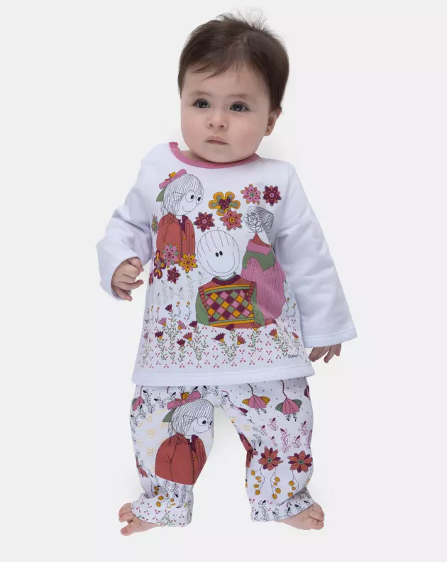 Pijama Manga Longa e Calça