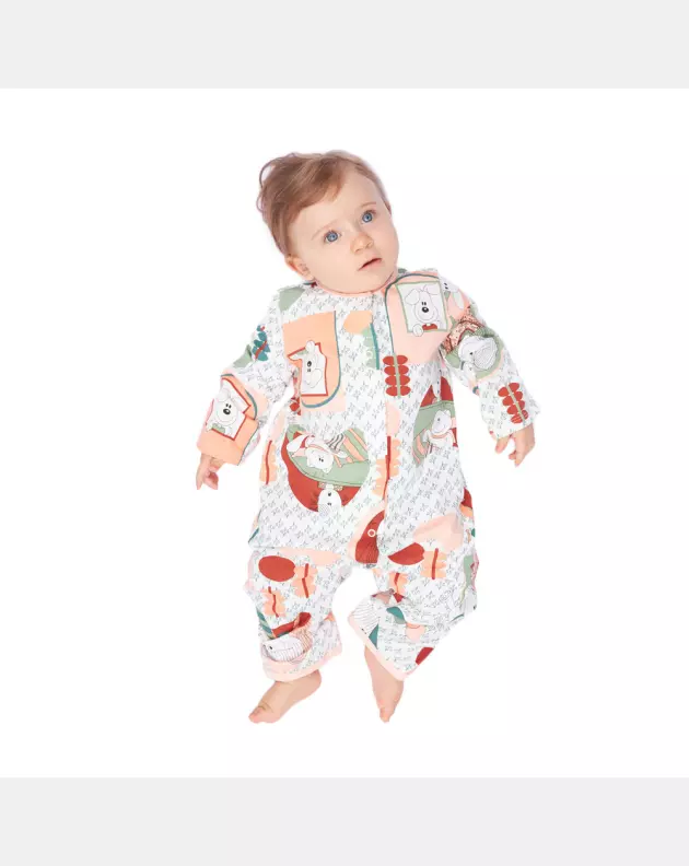 Macacão Feminino Bebe Manga Longa