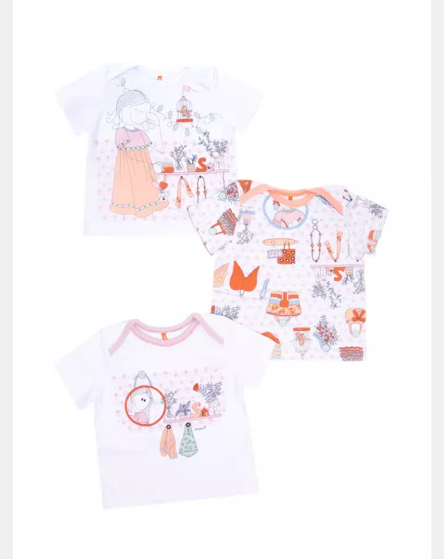 Kit Pagão Feminino Bebe Manga Curta