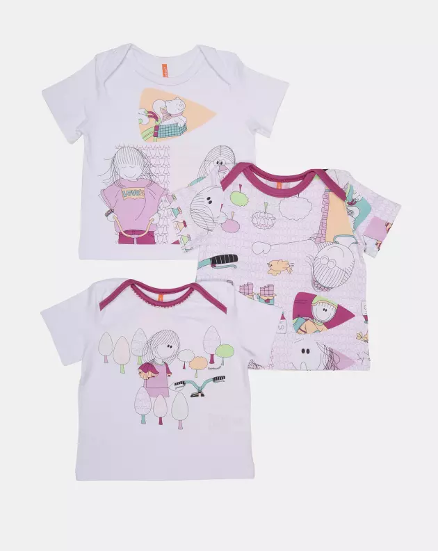Kit Pagão Feminino Bebe Manga Curta