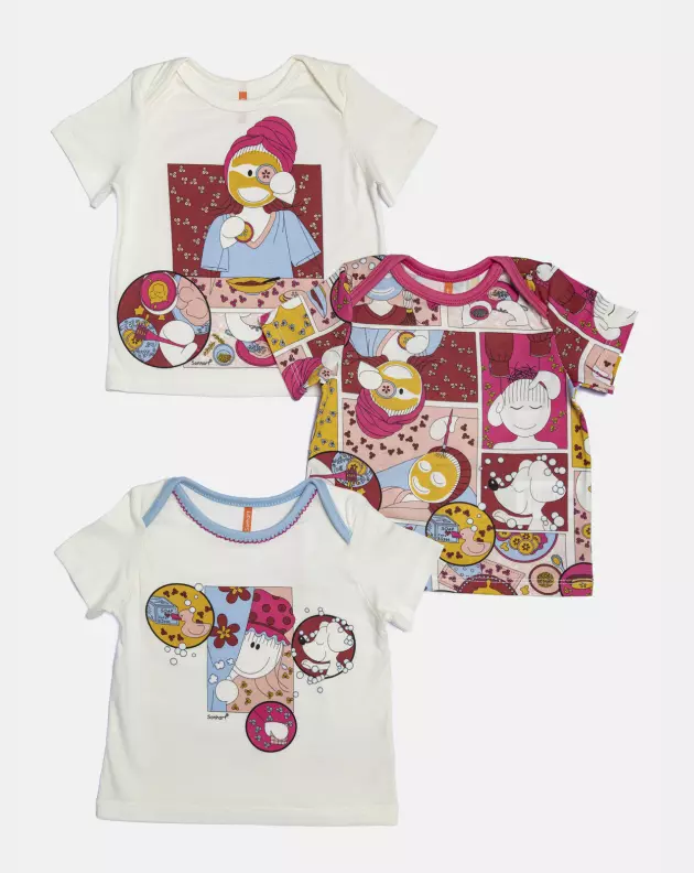Kit Pagão Feminino Bebe Manga Curta
