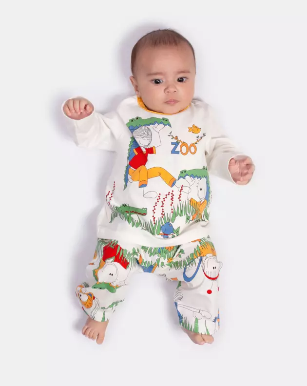 Pijama manga longa e calça