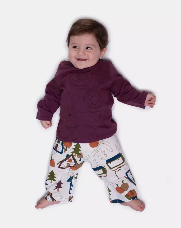 Pijama Manga Longa e Calça