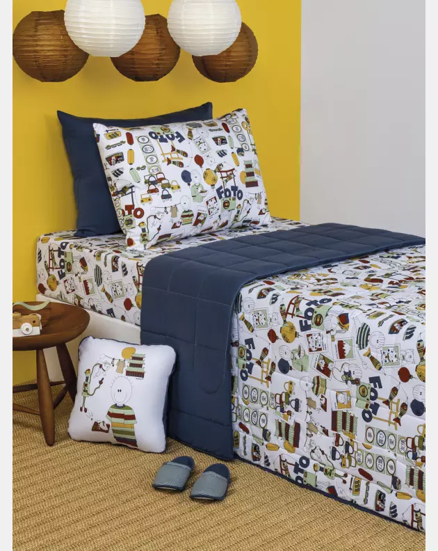 Lençol Elástico com Fronhas Casal 