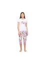 Loja Online Sonhart | Pijama Feminino baby-look manga curta e corsário