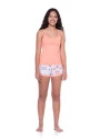 Pijama Feminino Curto Blusa Alcinha e short Estampado