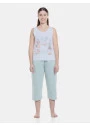 Pijama Sonhart Feminino Adulto regata e corsário  