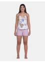 Pijama Curto Sonhart Feminino Regata Alça Fina e Short Rosa