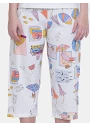 Pijama Feminino Média Regata e Calça Corsário Pat e Annie 