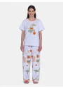 Pijama Feminino Blusa Manga Curta e Calça Pat e Nina