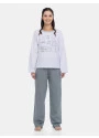 Pijama Feminino Adulto Blusa Manga Longa e Calça Cinza