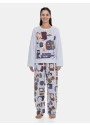 Pijama Feminino Longo Sonhart Estampa Personagens