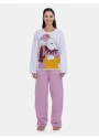 Pijama Feminino Longo Tecido Moletinho Estampa Pat e Annie
