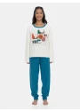 Pijama Sonhart Feminino Longo Tecido Plush Estampado
