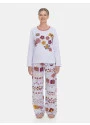 Pijama Sonhart  Feminino Manga Longa e Calça estampada