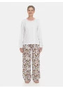 Pijama Feminino Blusa Manga Longa e Calça Floral