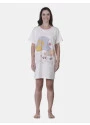 Sonhart Pijamas | Pijama Camisão Feminino manga curta Estampa Pat
