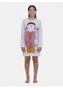 Pijama Camisão Feminino Manga Longa Estampa Pat