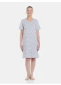 Camisola Feminina clássica Homewear manga curta Floral