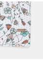 Camisola Feminina clássica Homewear manga curta Floral