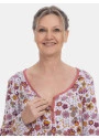  Camisola Sonhart Clássica Manga Longa Floral