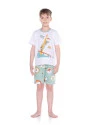 Compre Online Pijama Masculino Infantil Manga Curta E Bermuda Bill