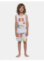 Loja Online Sonhart | Pijama Infantil Masculino Regata e Bermuda Estampada