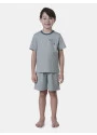 Pijama Masculino Infantil manga curta e short Azul 