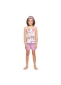 Pijama Infantil Feminino Regata alça Fina e short Liso