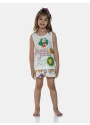 Sonhart Loja Online | Conjunto de Pijama Feminino Infantil Regata e Short Pat e Ted