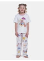 Sonhart | Comprar Pijama Feminino Infantil Manga Curta e Calça Pat e Nina