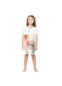 Camisão Pijama Feminino Infantil manga curta Pat e Nina