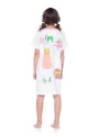 Pijama Infantil Camisão Feminino Manga Curta Pat E Nina