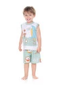 Sonhart Pijama Masculino Infantil Regata e Short Estampa Bill
