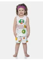 Pijama Feminino Infantil Regata e Short Nina e Ted