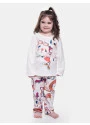 Pijama Feminino Infantil Manga Longa e Calça Pat