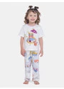 Pijama Feminino Infantil Manga Curta e Calça Sonhart