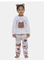 Conjunto de Pijama Feminino Infantil Manga Longa e Calça Pat