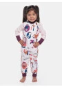 Comprar Pijama Macacão Feminino Infantil manga longa Botões Estampado