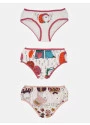 Kit Calcinha Infantil 1 a 4 Anos 3 Peças Estampadas