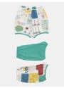Kit mijão Curto Bebê Menino 3 Peças Estampado
