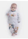 Pijama Bebê Menina manga longa e calça Estampada